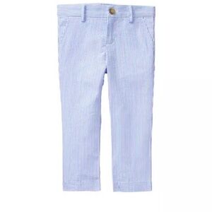 Janie and Jack Boys Sky Blue Seersucker Pants Size 2T